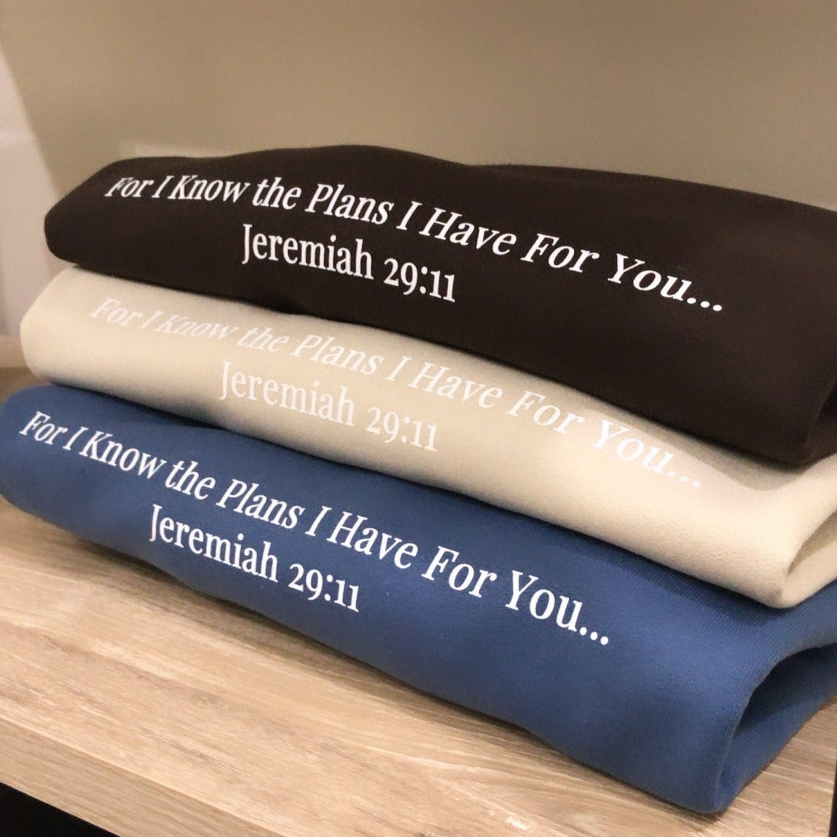 "For I Know the Plans I Have For You... Jeremiah 29:11 " Unisex Fleece Crewneck